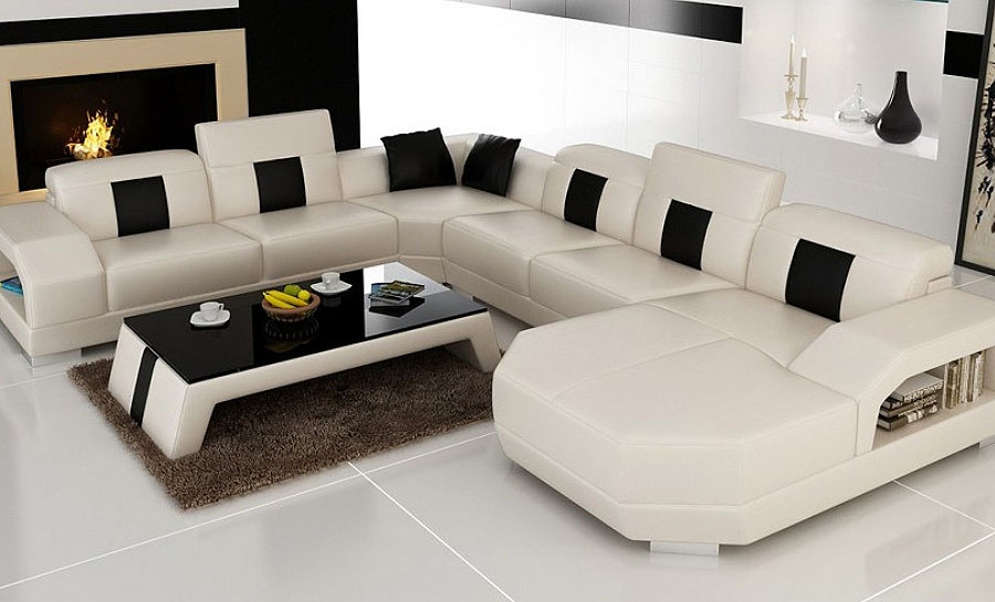 Inada Leather Sofa Lounge Set